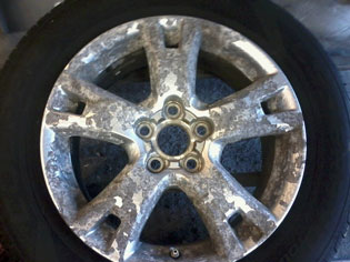 Wheel repair - before image